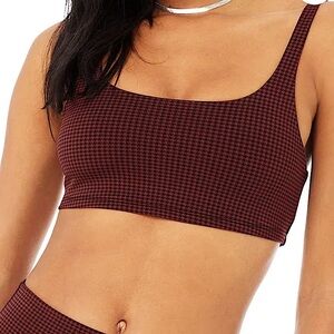 ALO Yoga Airtech Micro Houndstooth Bra